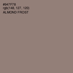 #947F78 - Almond Frost Color Image
